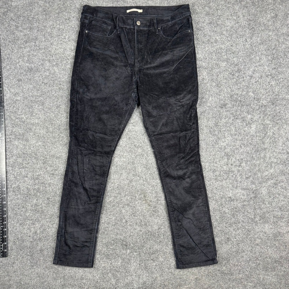 Levi's Corduroy Pants Womens Size 32 Black 311 Shaping Skinny Stretch‎ Casual